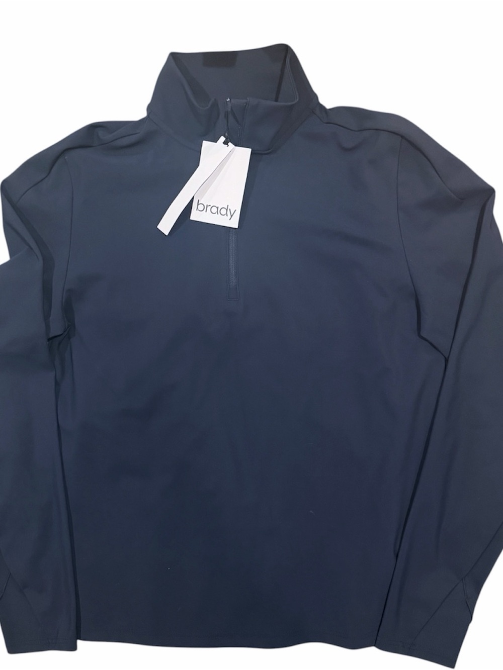 BRADY TECHTRACK 1/2 ZIP DARK SAPPHIRE BLUE Pullover Light Weight sz Small